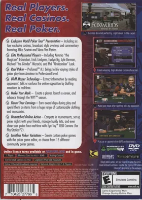 World Poker Tour box cover back